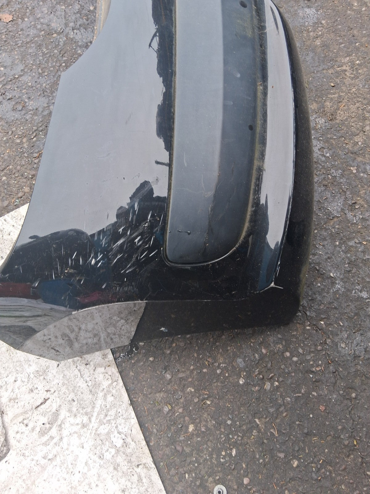 2012 PEUGEOT 207 COMPLETE REAR BUMPER BLACK