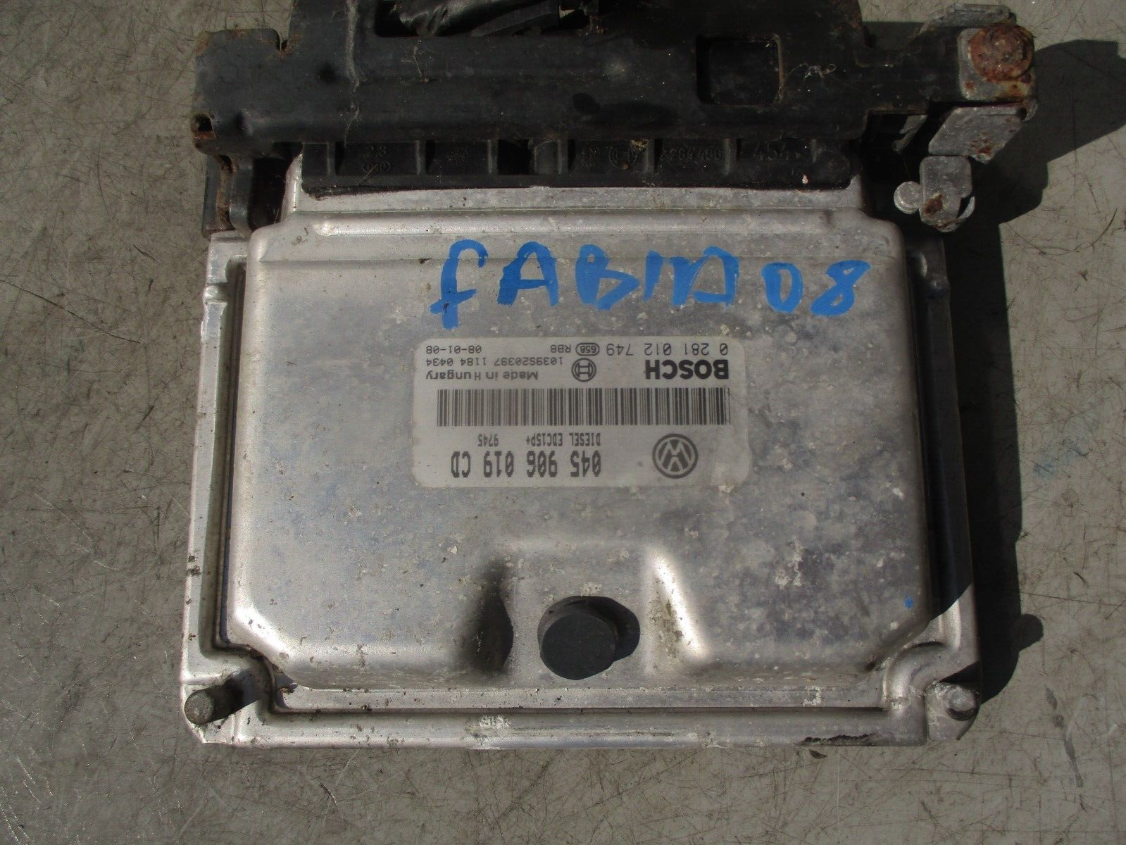 2008 SKODA FABIA 5J 1.4 DIESEL ENGINE CONTROL UNIT ECU 045906019CD