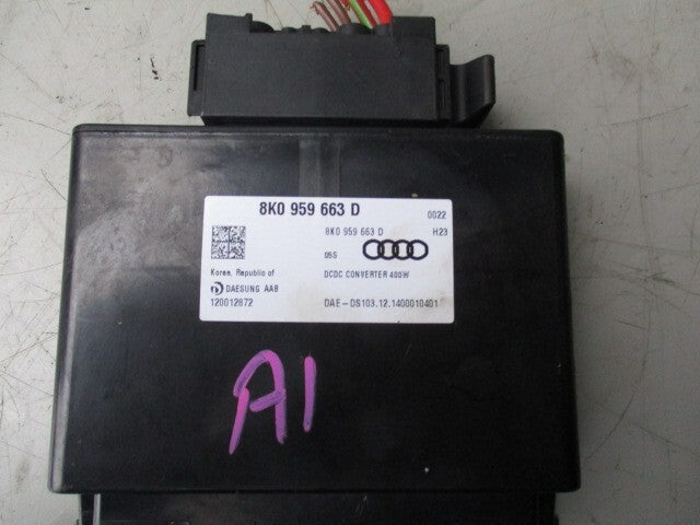 AUDI A1 2015 VOLTAGE STABILIZER CONTROL MODULE 8K0959663D
