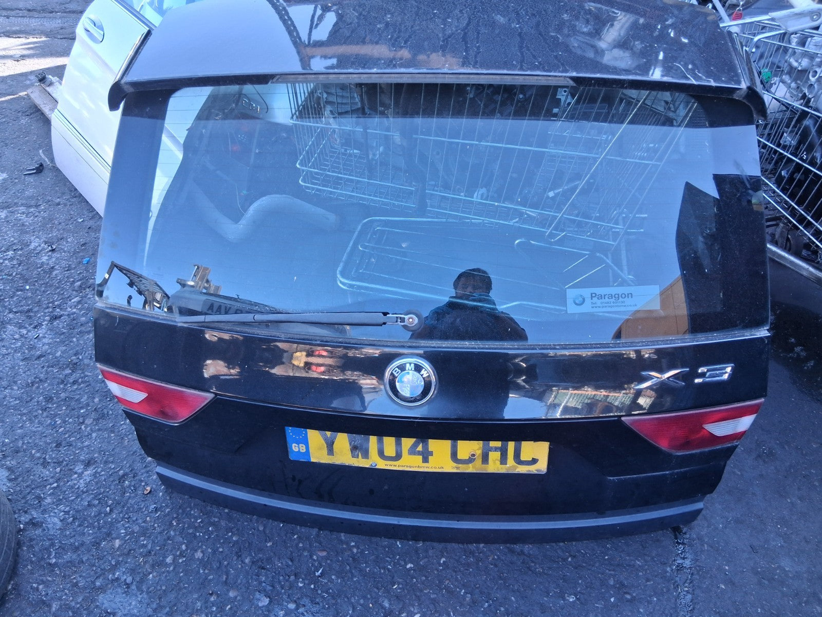 2004 BMW X3 E83 COMPLETE REAR TAILGATE BOOTLID BLACK