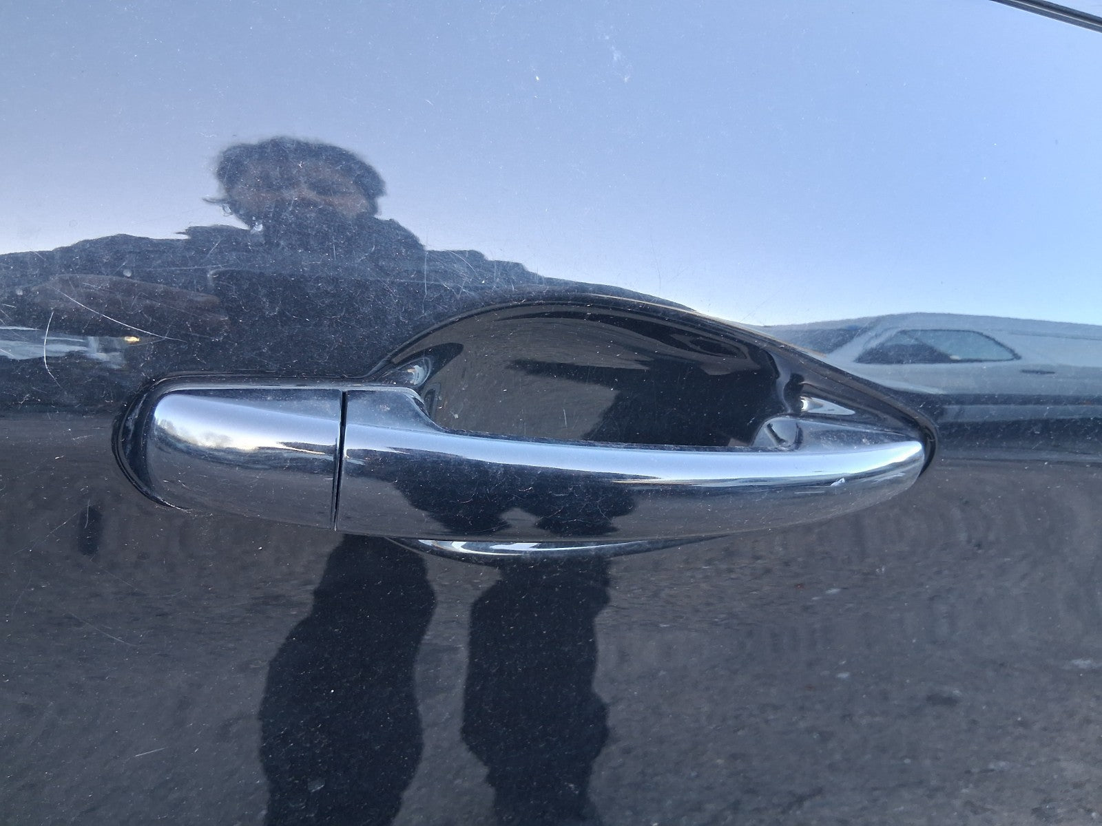 2014 PEUGEOT 208 OSR DRIVER SIDE REAR RIGHT COMPLETE DOOR PEARL BLACK KTV