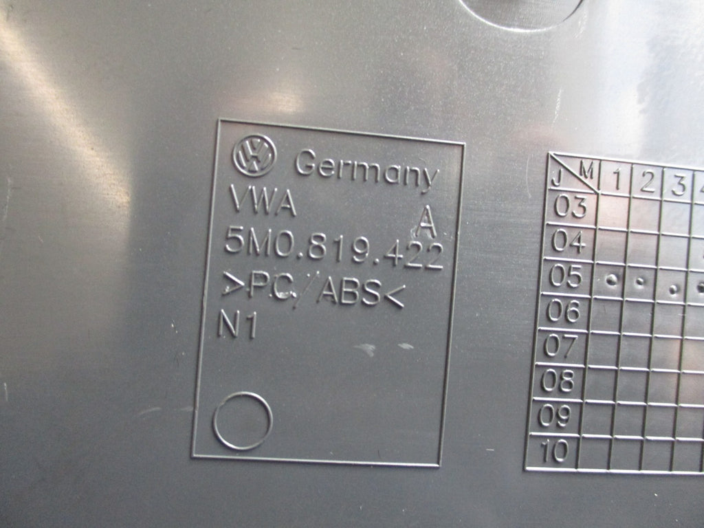 VOLKSWAGEN GOLF PLUS 05-09 CENTRE CLIMATE CONTROL TRIM 5M0819422