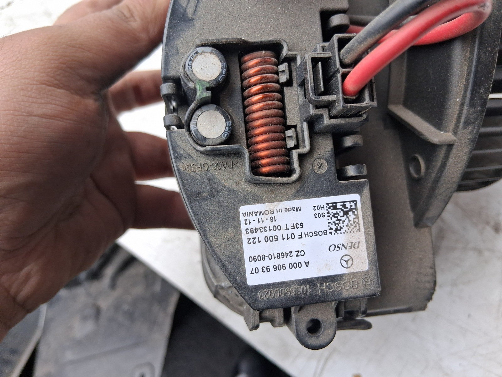2021 MERCEDES BENZ SPRINTER W907 HEATER BLOWER MOTOR FAN A0008308002