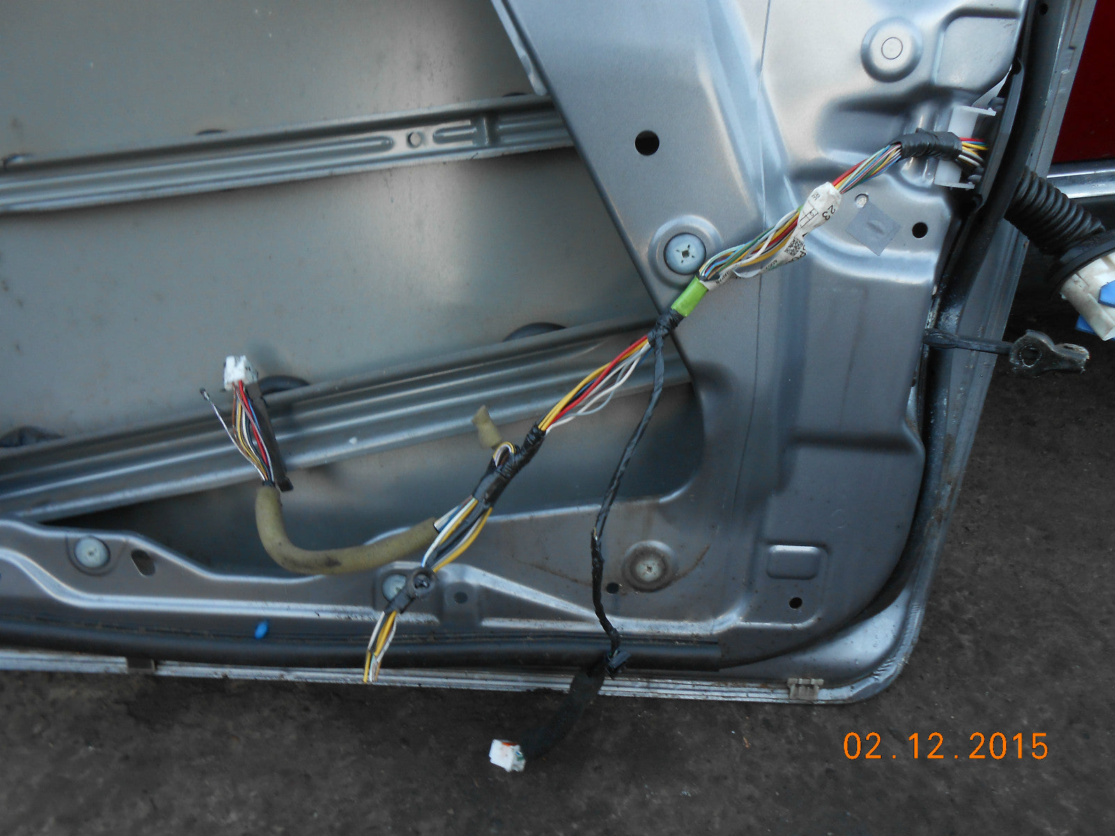 MAZDA 3 BK 2005 NSF PASSENGER SIDE FRONT BARE DOOR IN GREY SILVER