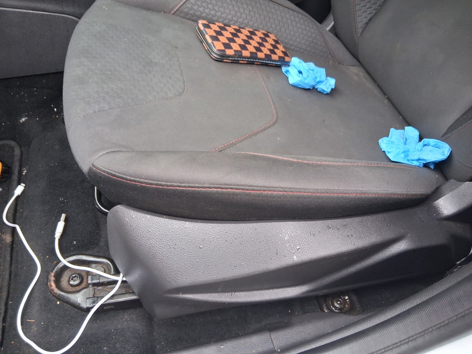 2017 FORD FOCUS MK3 ST LINE NSF PASSENGER SIDE FRONT LEFT COMPLETE FABRIC SEAT