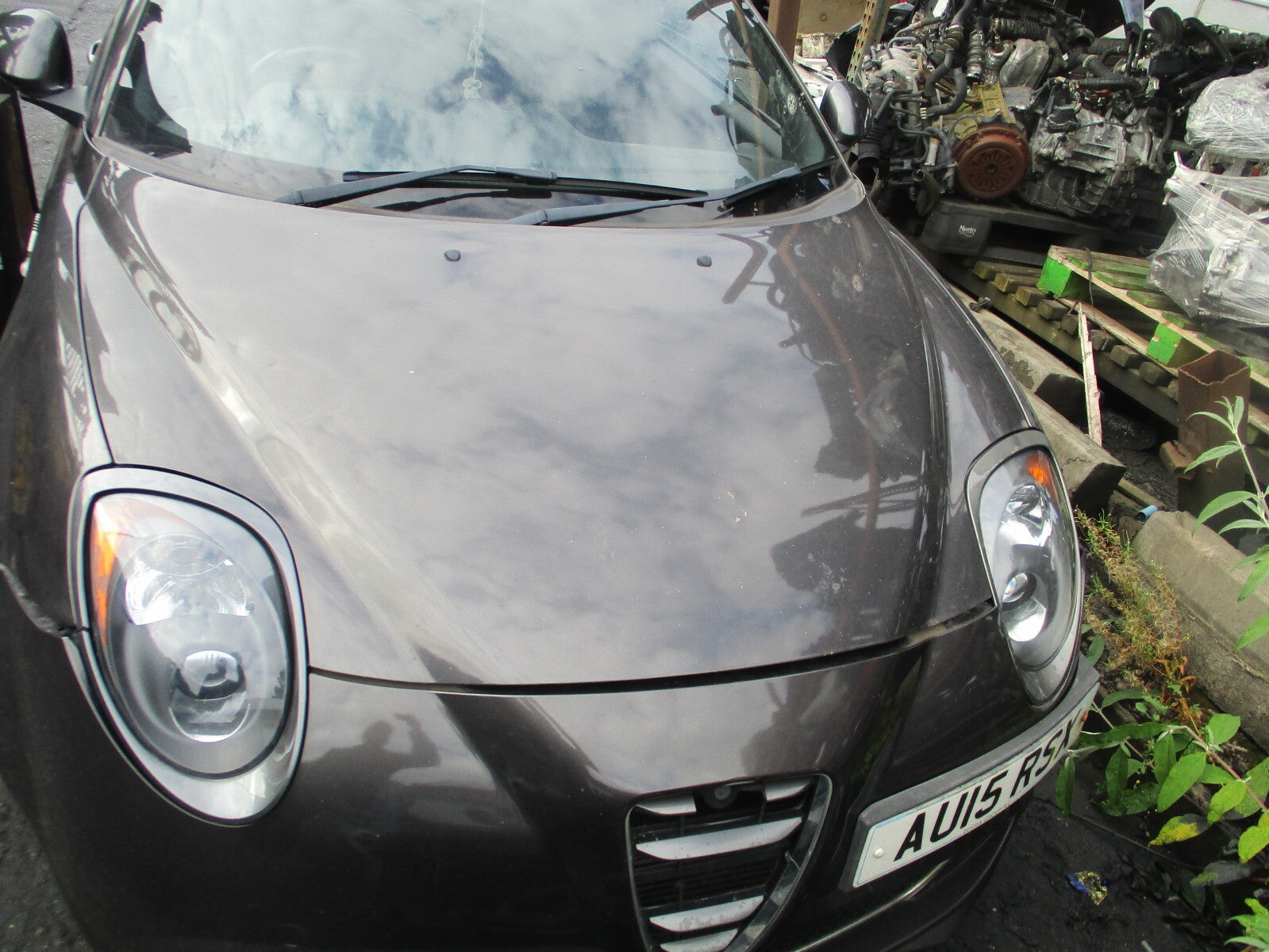 2015 ALFA ROMEO MITO FRONT BONNET HOOD PANEL GREY