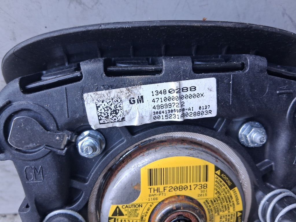 VAUXHALL ZAFIRA C 2016 STEERING WHEEL SRS AIRBAG 13480288