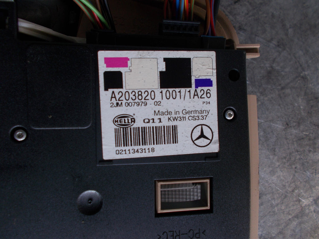 MERCEDES C CLASS W203 2001 INTERIOR ROOF LIGHT A2038201001