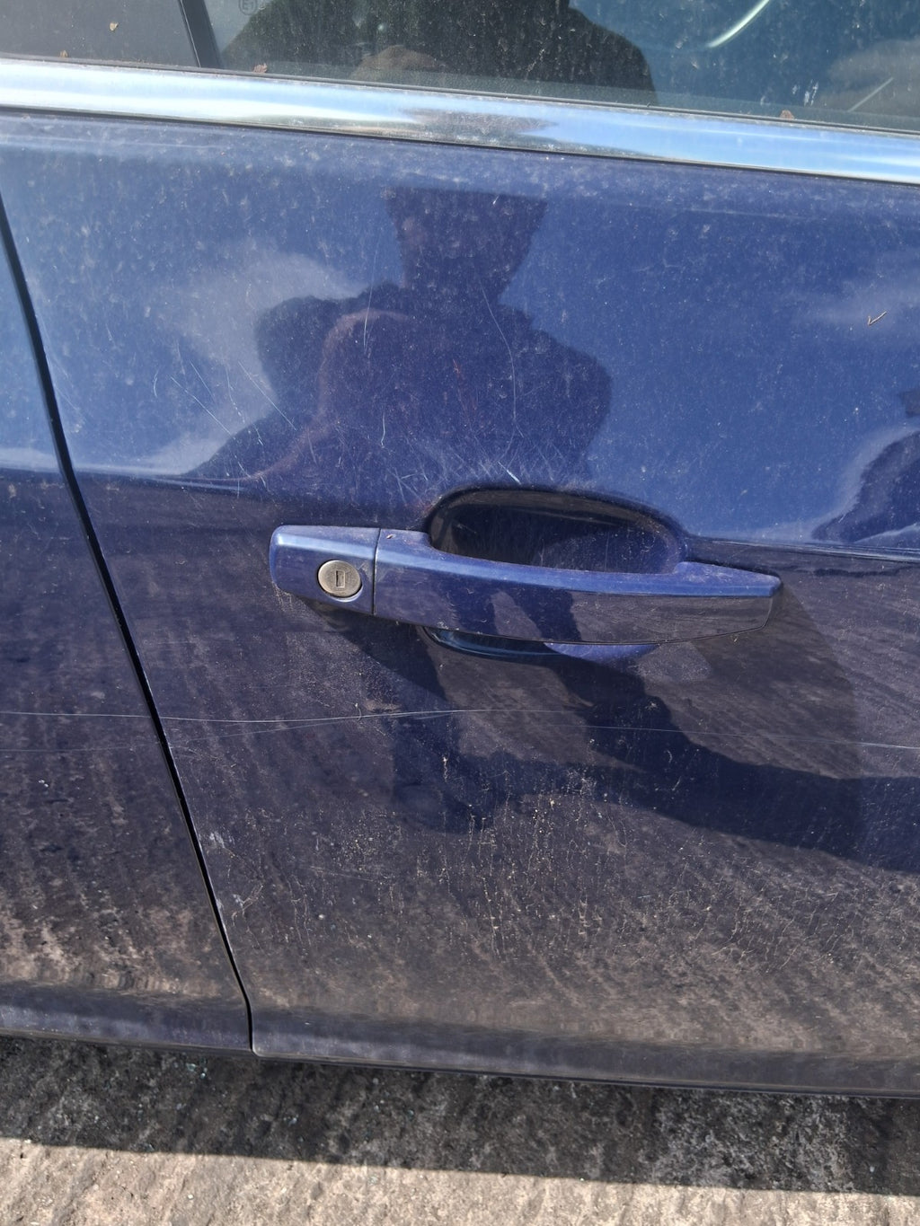 2013 VAUXHALL ASTRA J ESTATE OSF DRIVER SIDE FRONT RIGHT BARE DOOR BLUE