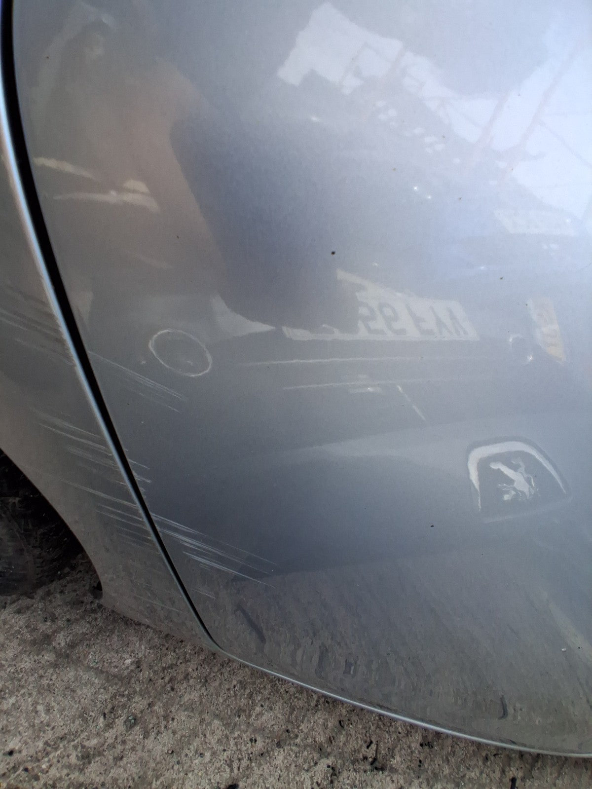 2014 PEUGEOT 308 MK2 HATCH OSR DRIVER SIDE REAR BARE DOOR GRIS ALUMINIUM EZR
