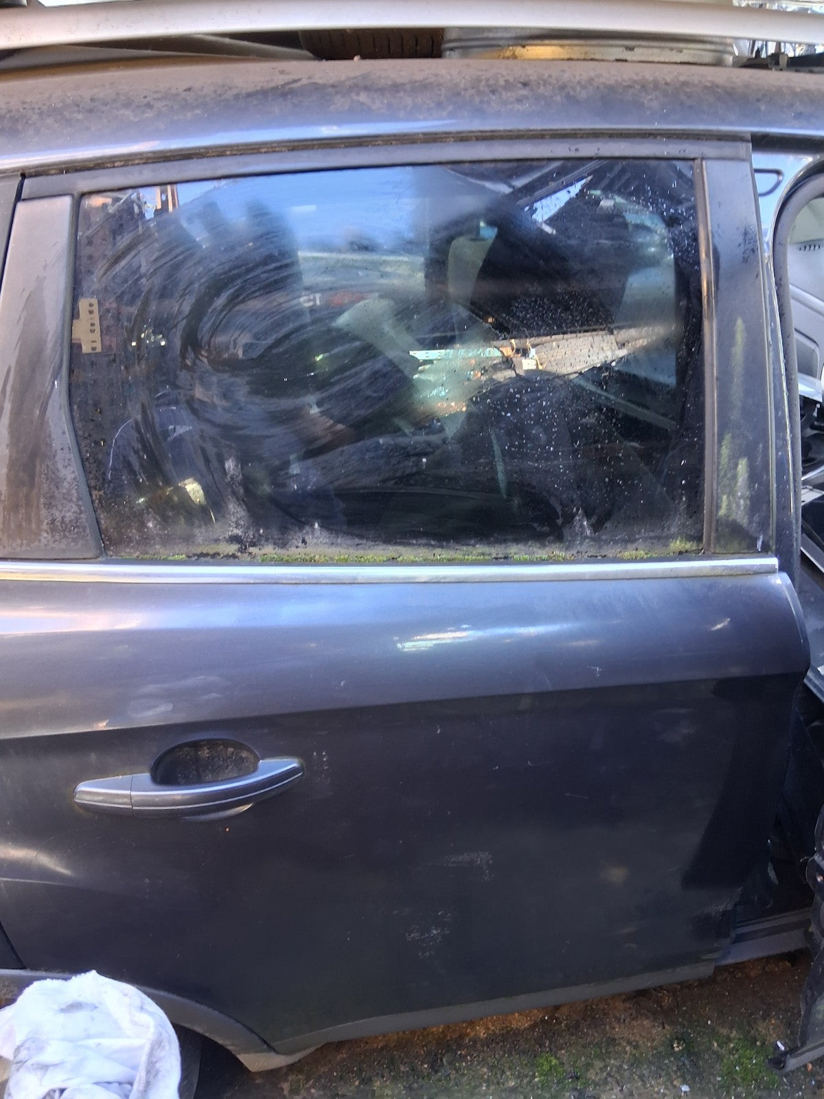 2009 FORD KUGA MK1 OSR DRIVER SIDE REAR RIGHT COMPLETE DOOR SEA GREY H8