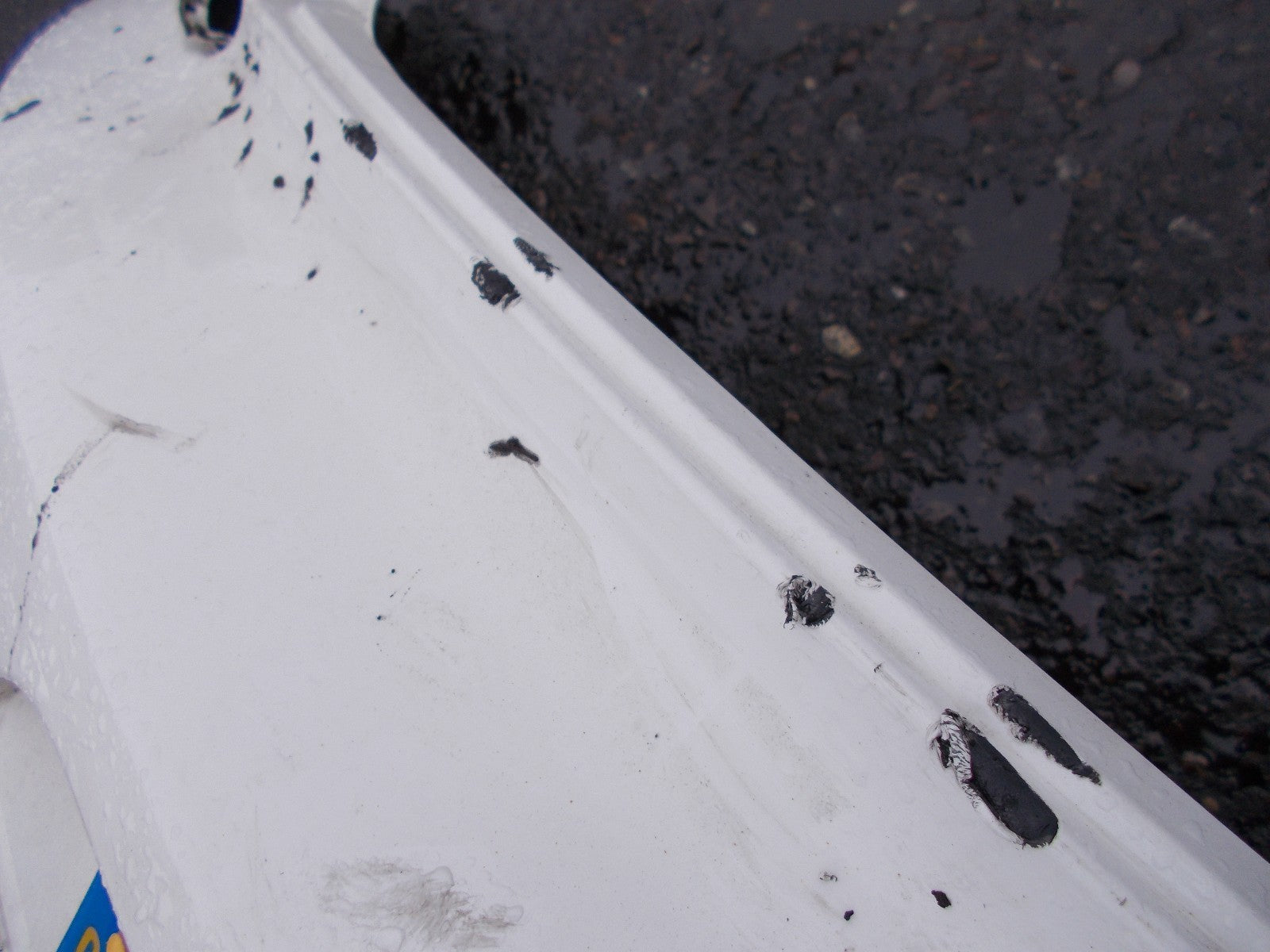 2011 VOLKSWAGEN SCIROCCO GT COUPE REAR BUMPER COMPLETE WHITE