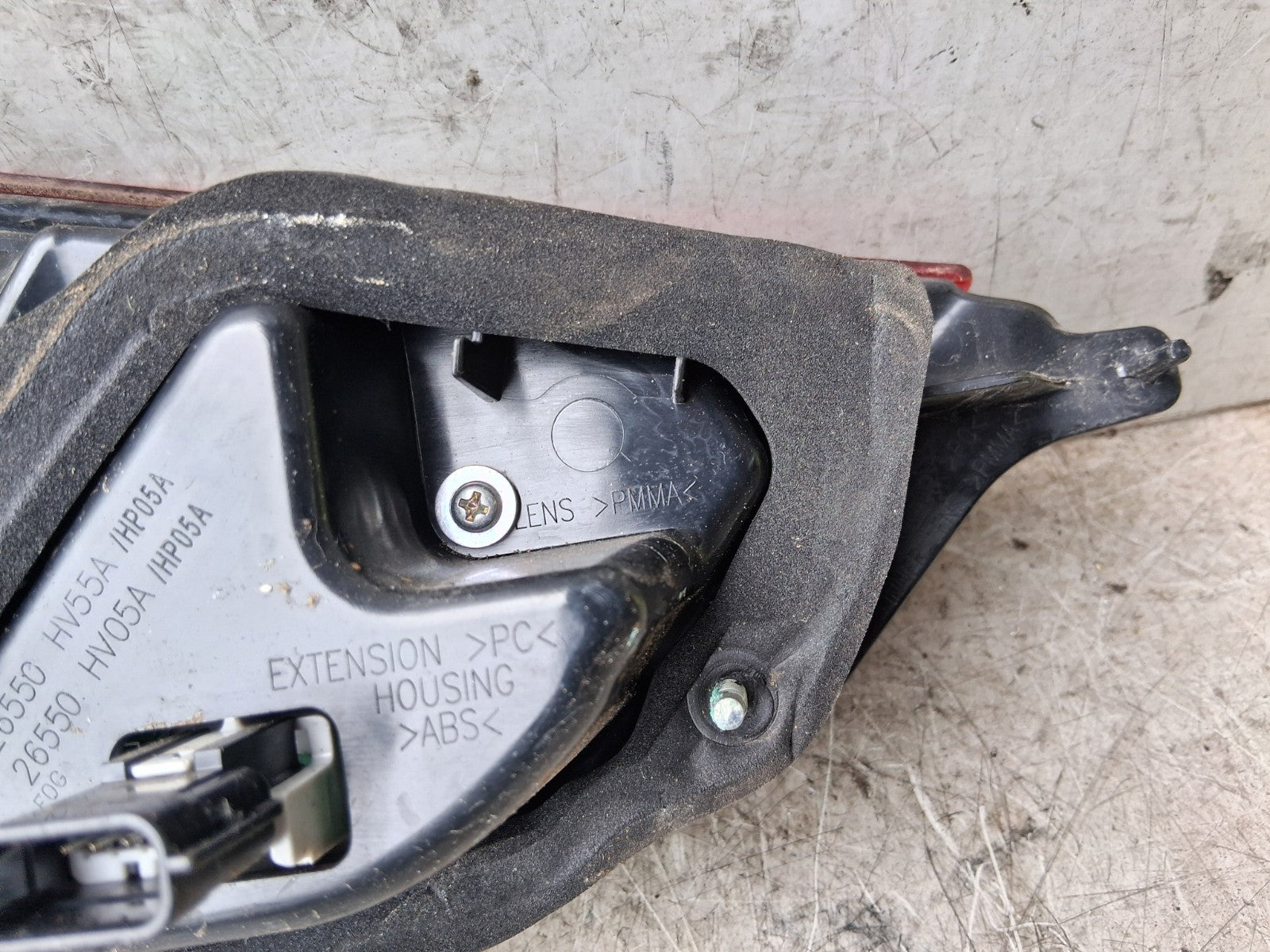 2020 NISSAN QASHQAI J11 MK2 FACELIFT OSR DRIVER SIDE INNER TAIL LIGHT 26550HV05A