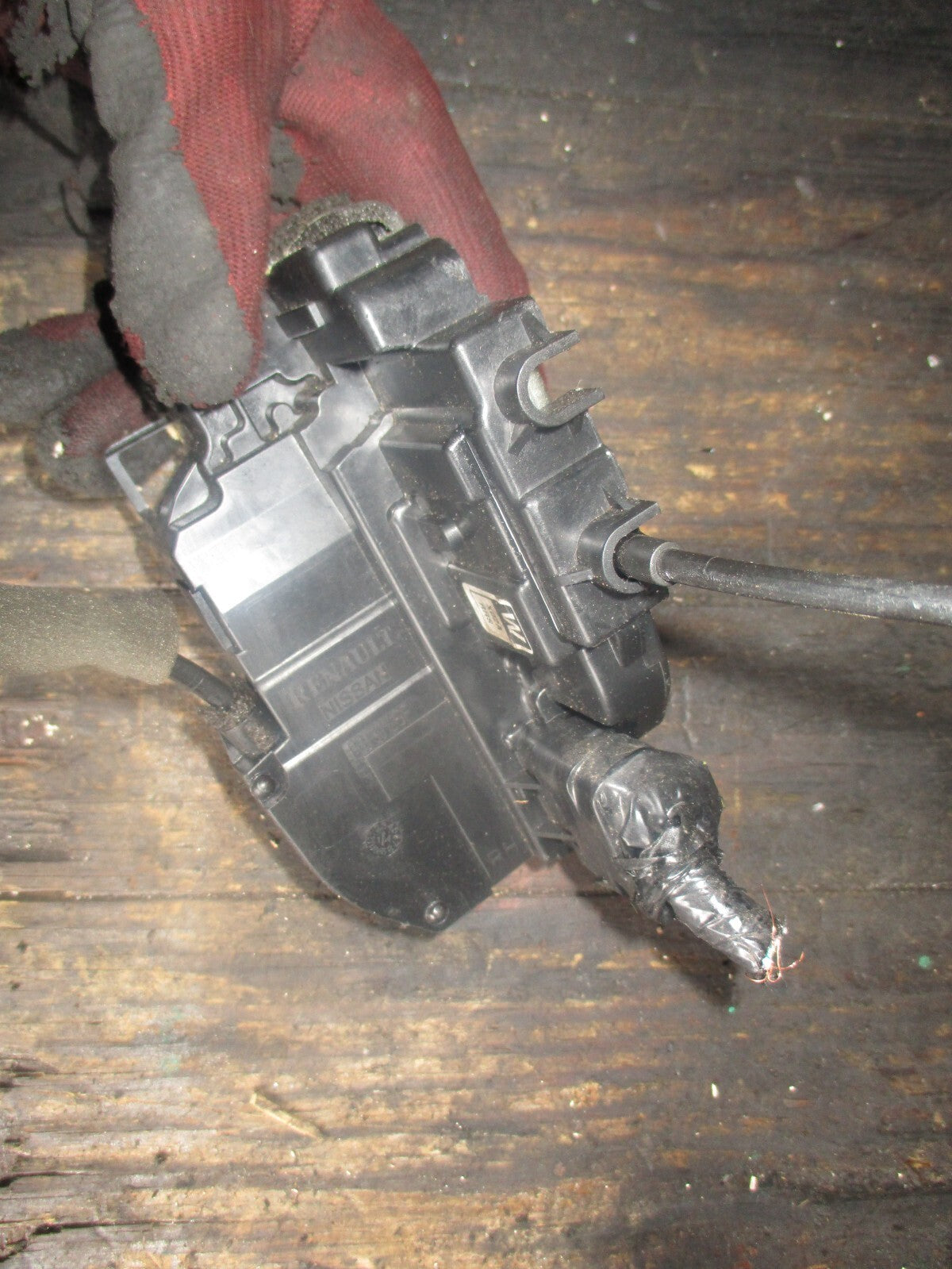 NISSAN MICRA 2013 OSR DRIVER SIDE REAR DOOR LOCK MECHANISM & HANDLE
