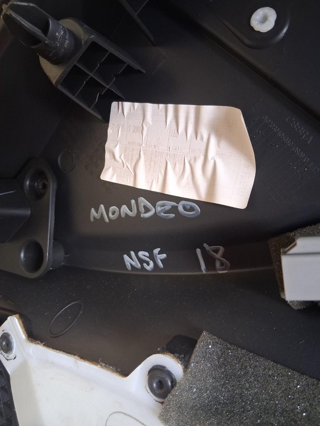 2018 FORD MONDEO MK5 NSF PASSENGER SIDE FRONT LEFT DOOR CARD PANEL