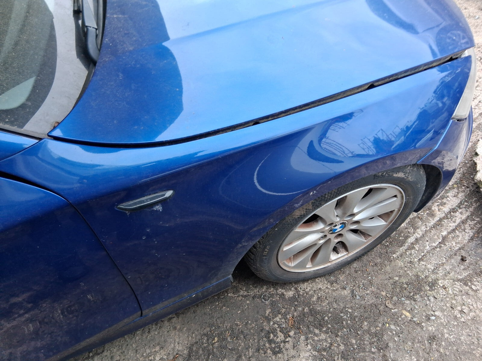 2011 BMW 1 SERIES OSF DRIVER SIDE RIGHT WING PANEL DEEP SEA BLUE A76