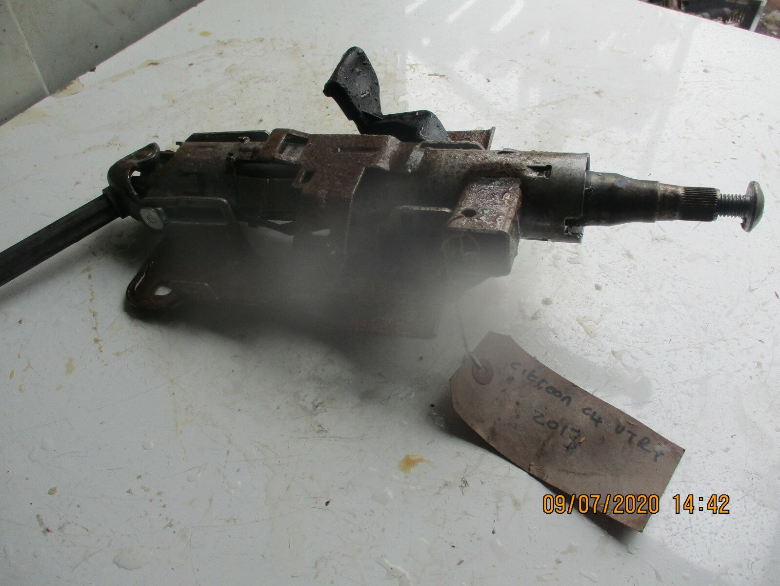 CITROEN C4 PICASSO 2013 ADJUSTABLE STEERING COLUMN WITH LOWER UJ KNUCKLE JOINT