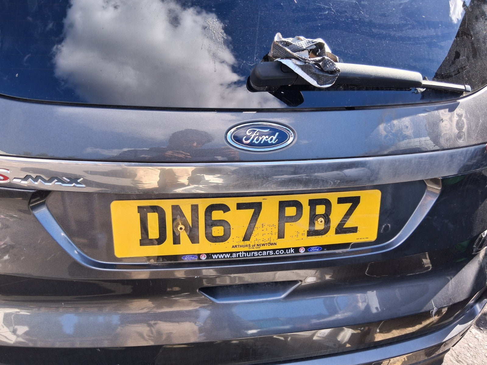 2017 FORD S MAX MK2 REAR BARE TAILGATE BOOTLID GREY