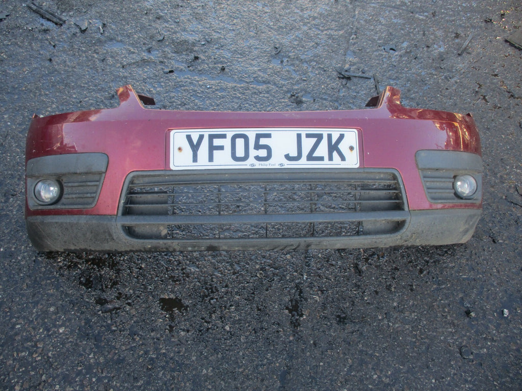 FORD FOCUS C-MAX 2005 FRONT BUMPER COMPLETE RED 3M51R17757