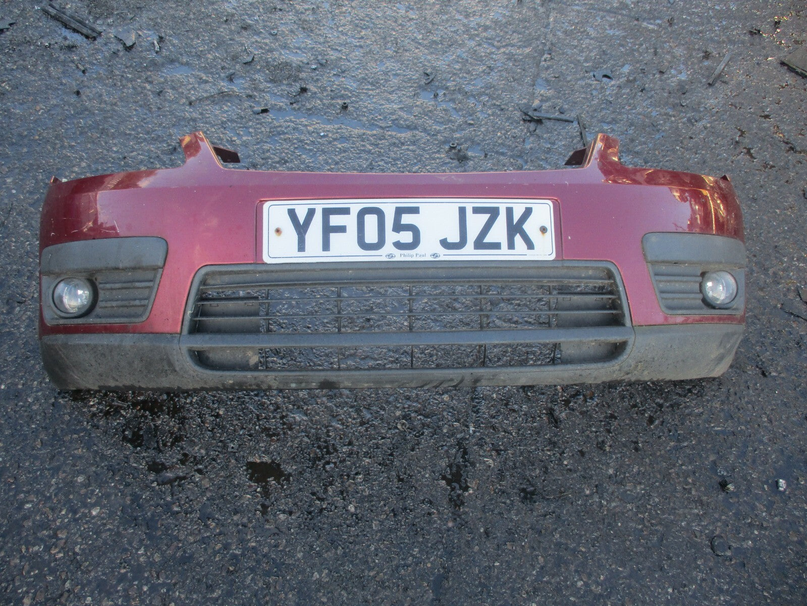 FORD FOCUS C-MAX 2005 FRONT BUMPER COMPLETE RED 3M51R17757