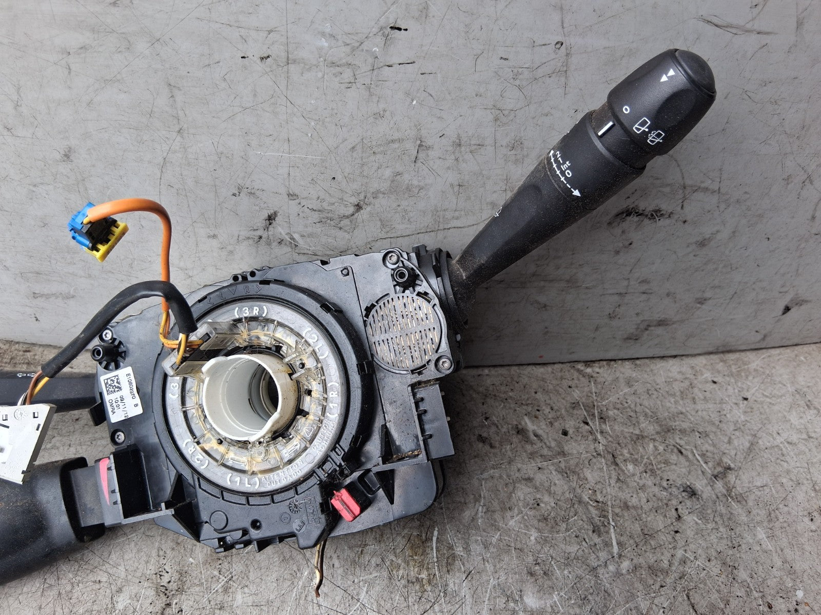 2012 PEUGEOT 208 INDICATOR WIPER COMBINATION SWITCH STALK SQUIB RING 98030390ZD