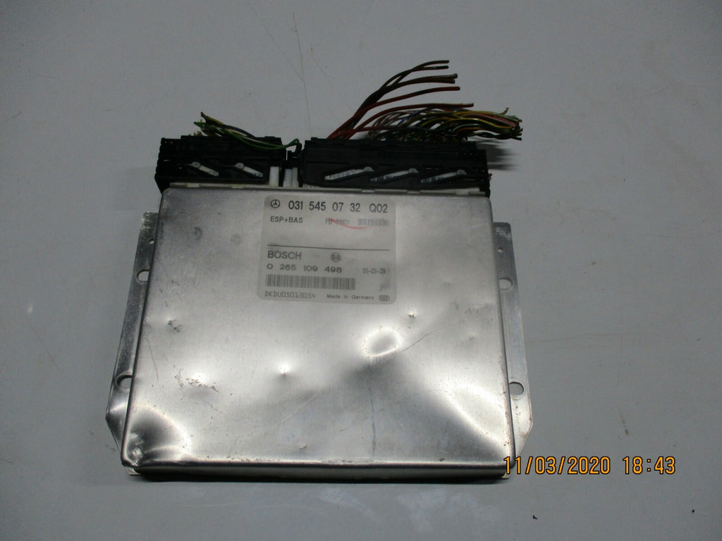 MERCEDES E CLASS 2001 ESP BAS ABS ECU CONTROL MODULE 0315450732 0265109498