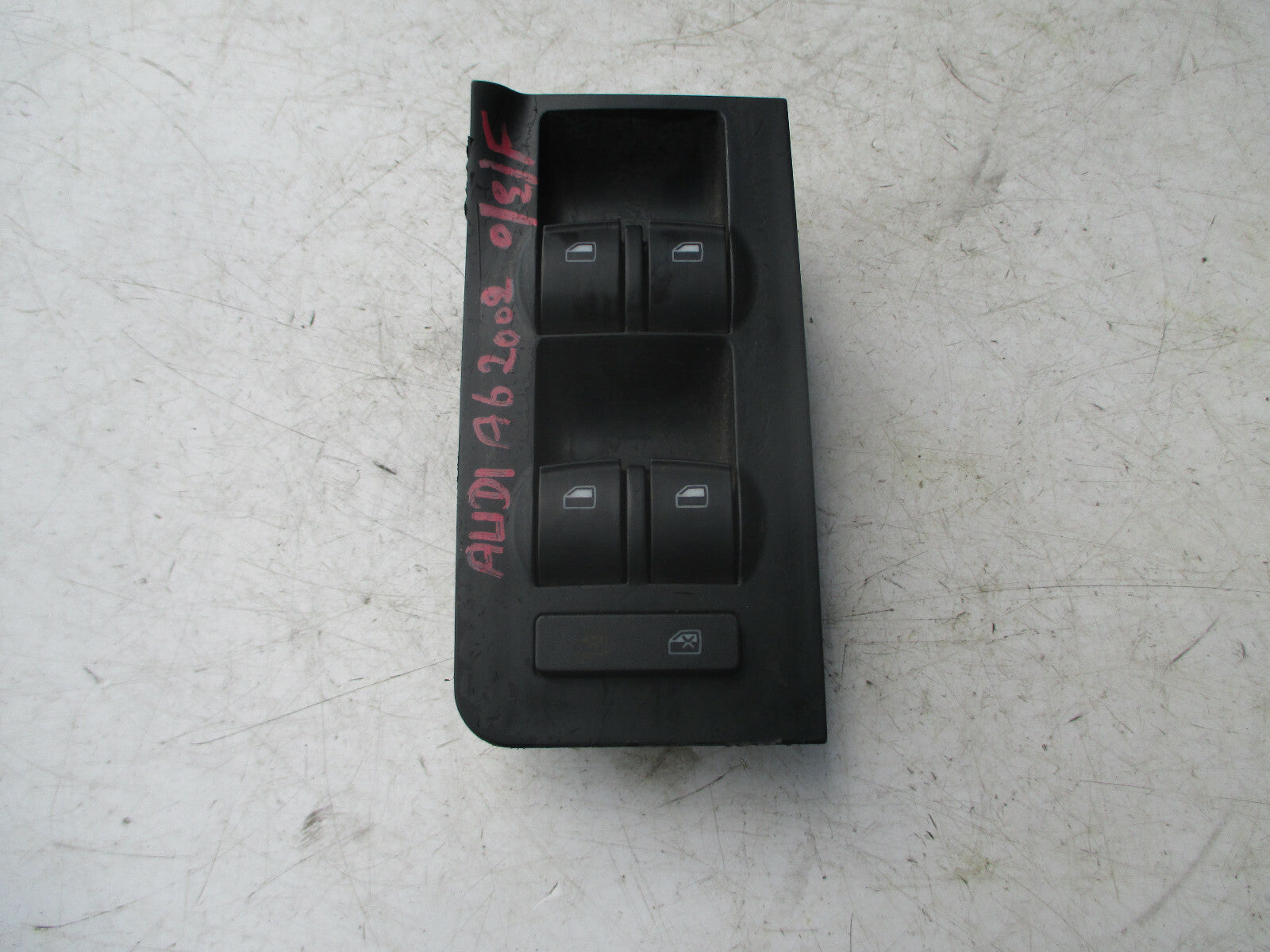 AUDI A6 2002 OSF DRIVER FRONT WINDOW LOCK CONTROL SWITCH 4B2959522 4B0959851B