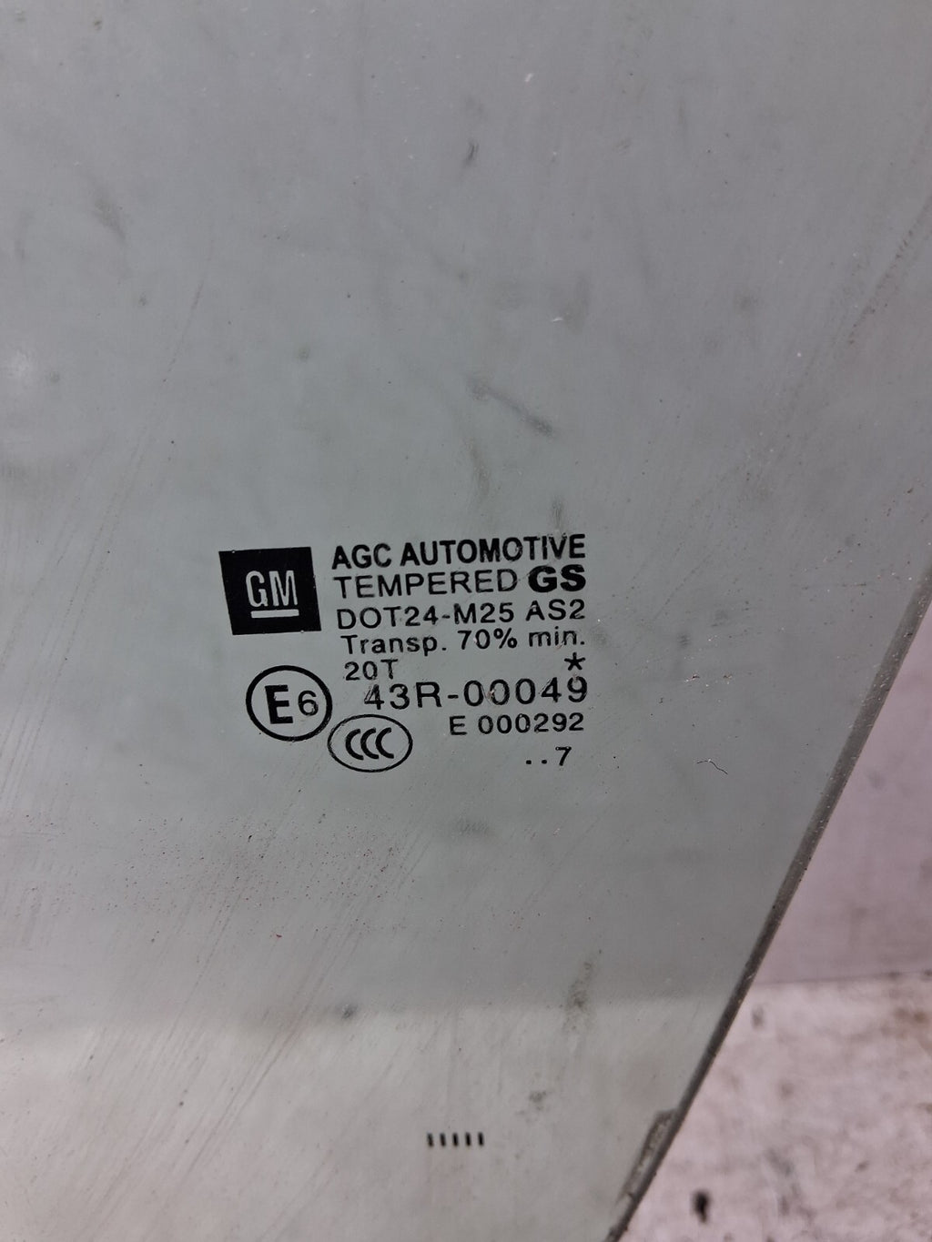 VAUXHALL ZAFIRA C MK3 2017 NSF PASSENGER SIDE FRONT LEFT WINDOW GLASS 43R00049