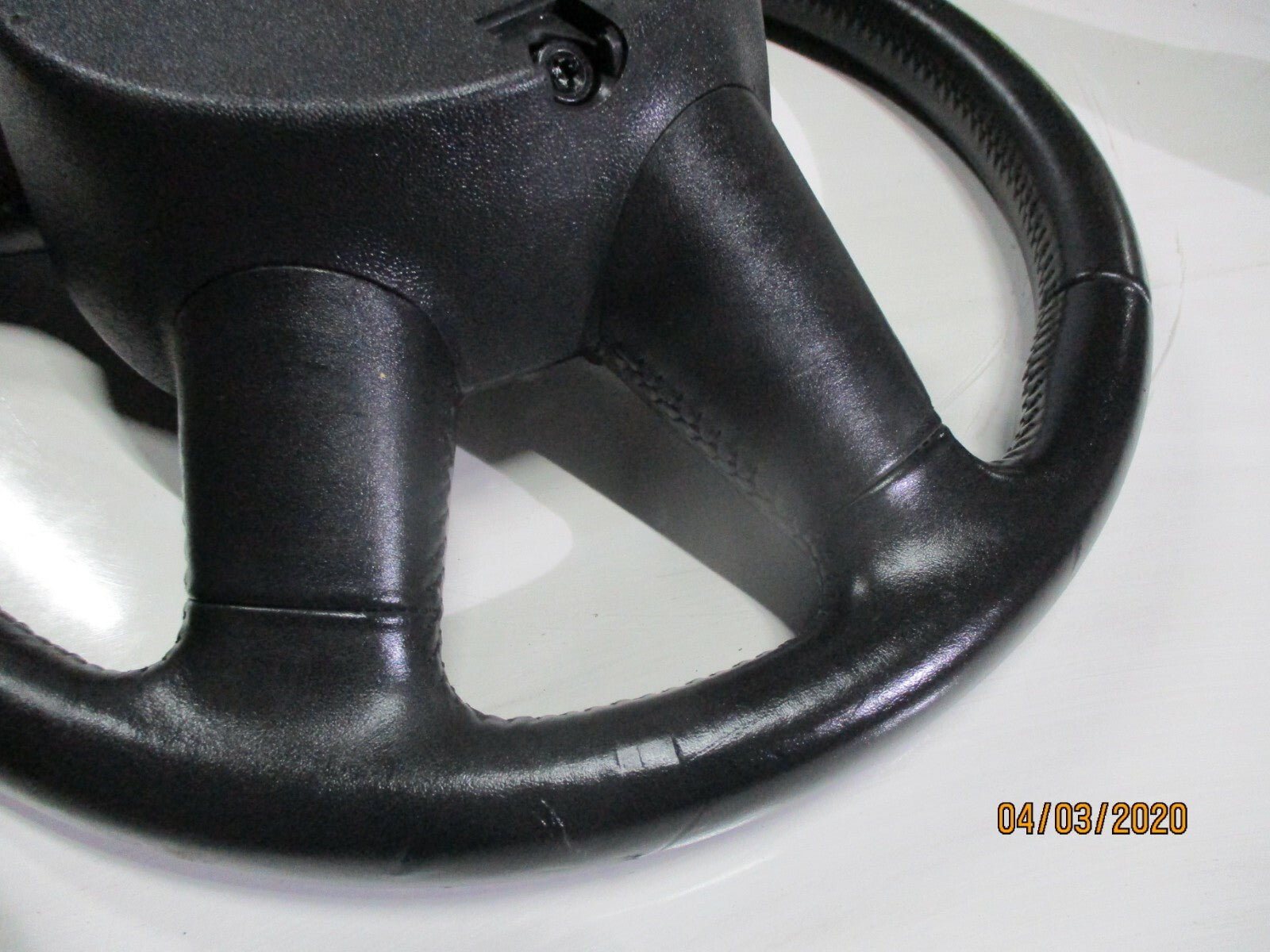 AUDI A6 C6 2008 4 SPOKE MULTI FUNCTION MODE LEATHER STEERING WHEEL 4F0419091DB