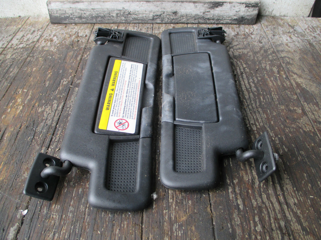 MERCEDES BENZ SLK R171 2010 FRONT SUN VISOR SET BLACK