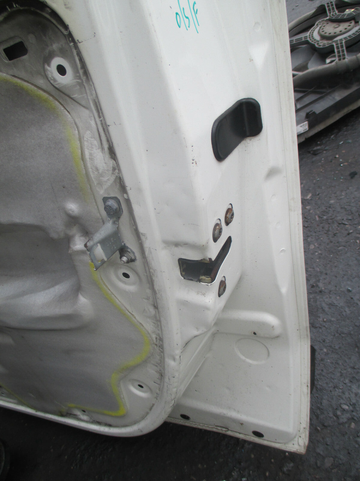2015 PEUGEOT BIPPER OSF DRIVER SIDE FRONT DOOR BARE WHITE