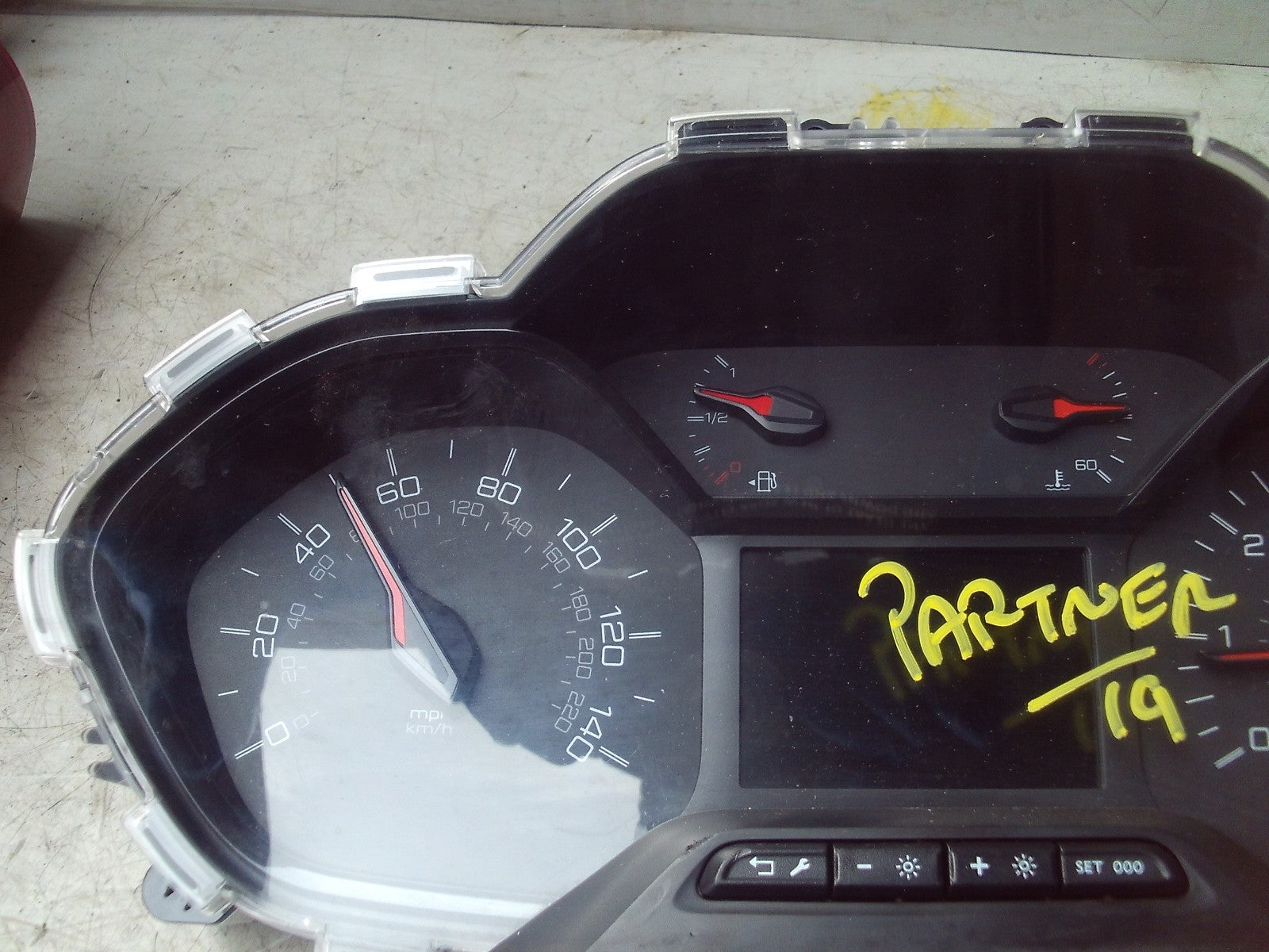 2019 PEUGEOT PARTNER SPEEDO SPEEDOMETER INSTRUMENT CLUSTER 983110178000