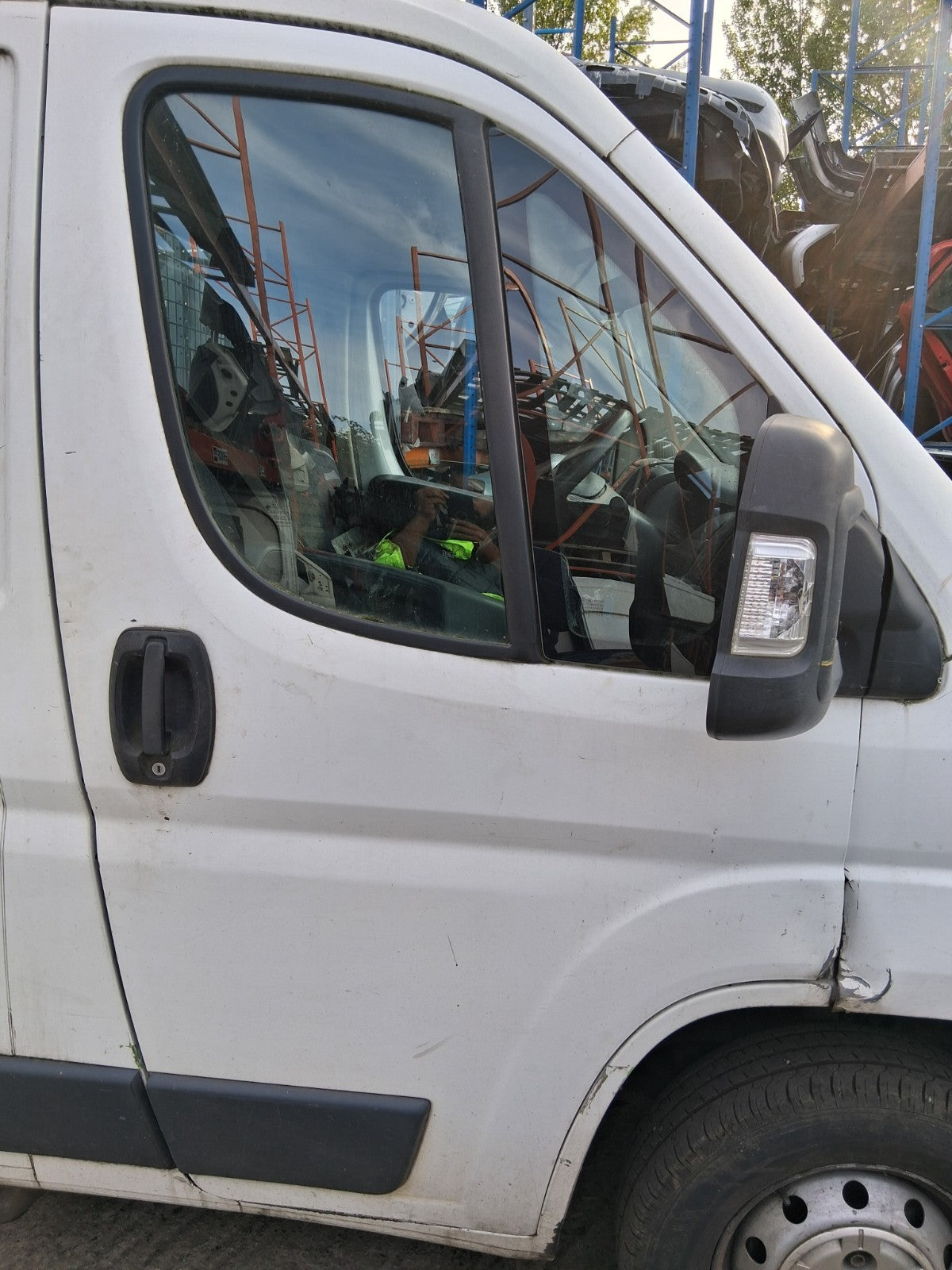 2014 CITROEN RELAY MK3 OSF DRIVER SIDE FRONT BARE DOOR WHITE DAMAGED