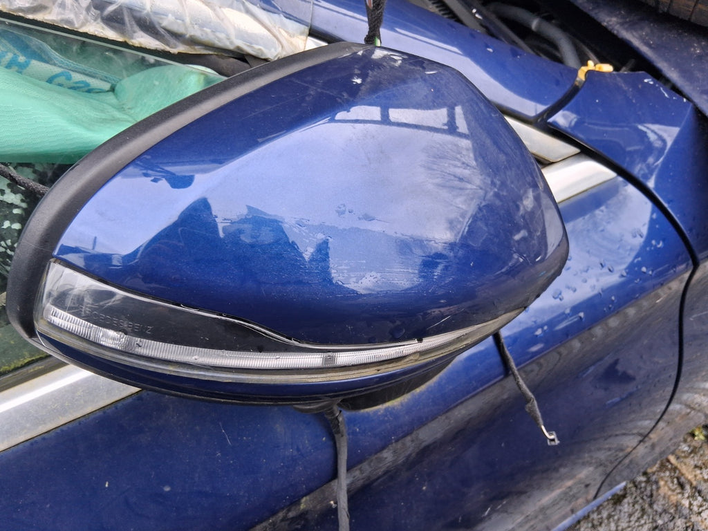 2021 MERCEDES C CLASS C205 COUPE OSF DRIVER SIDE FRONT RIGHT WING MIRROR BLUE