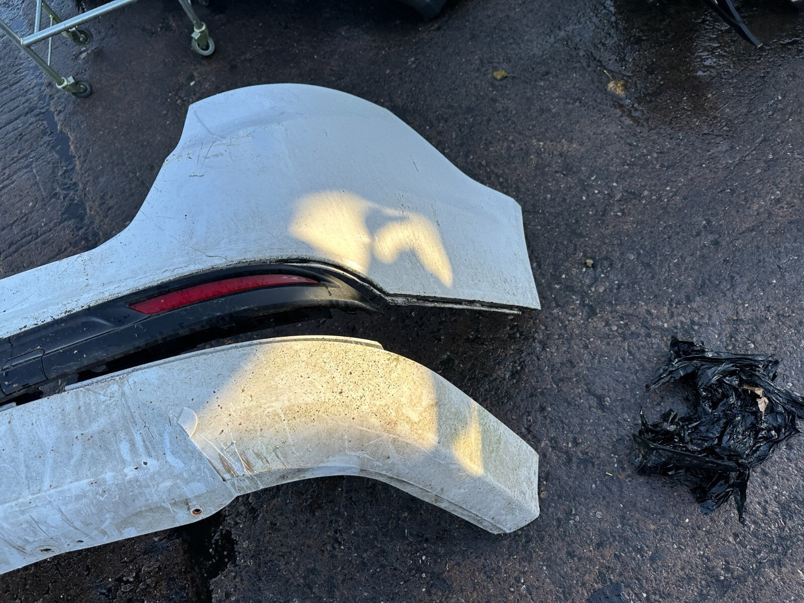 FORD MONDEO MK5 2016 REAR COMPLETE BUMPER WHITE