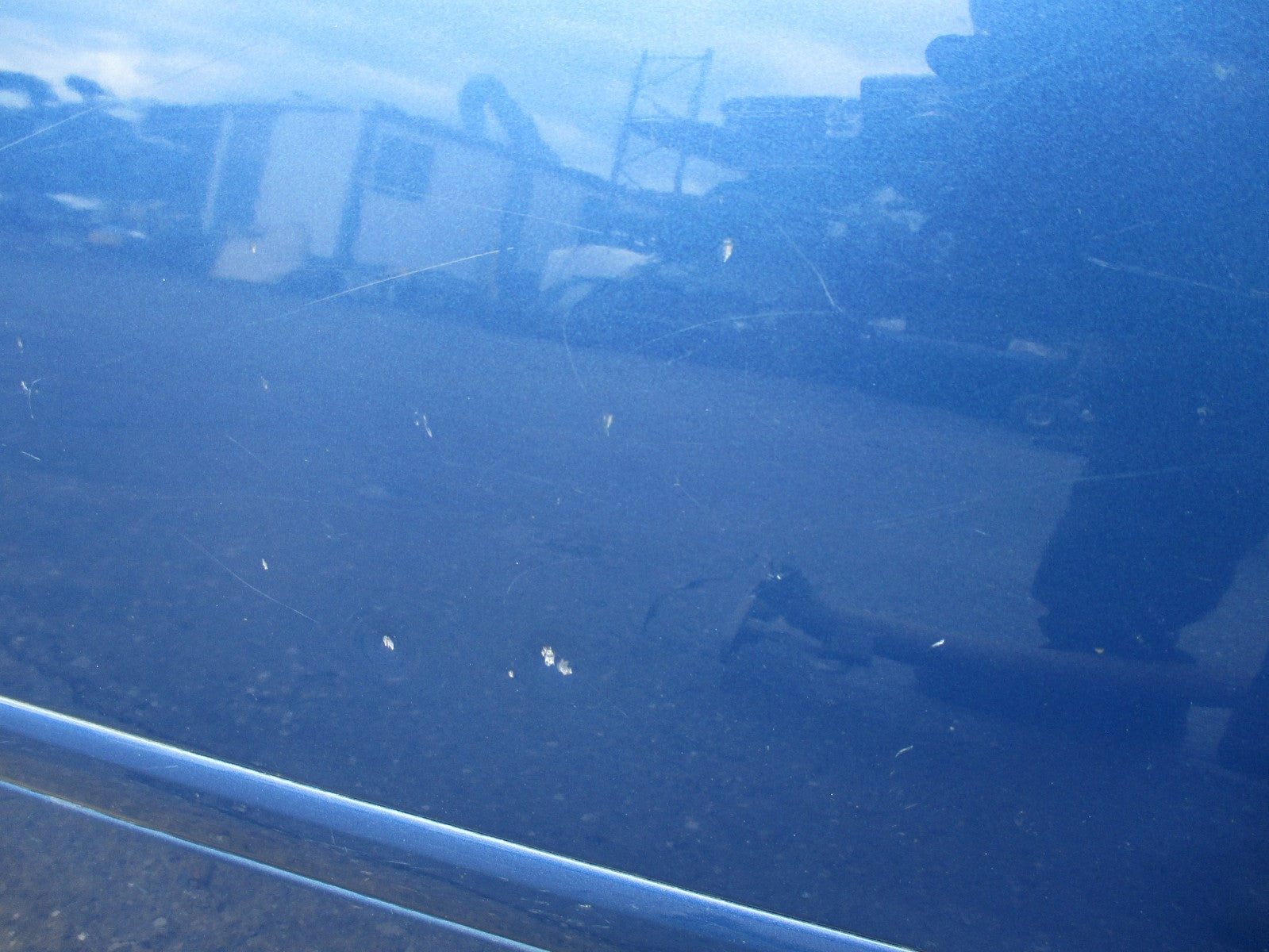 AUDI A3 8P1 MK2 FACELIFT 3 DOOR NS PASSENGER SIDE BARE DOOR LX5U TOPASBLAU