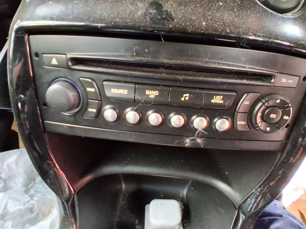 2012 CITROEN DS3 3 DOOR RADIO STEREO CD PLAYER HEAD UNIT