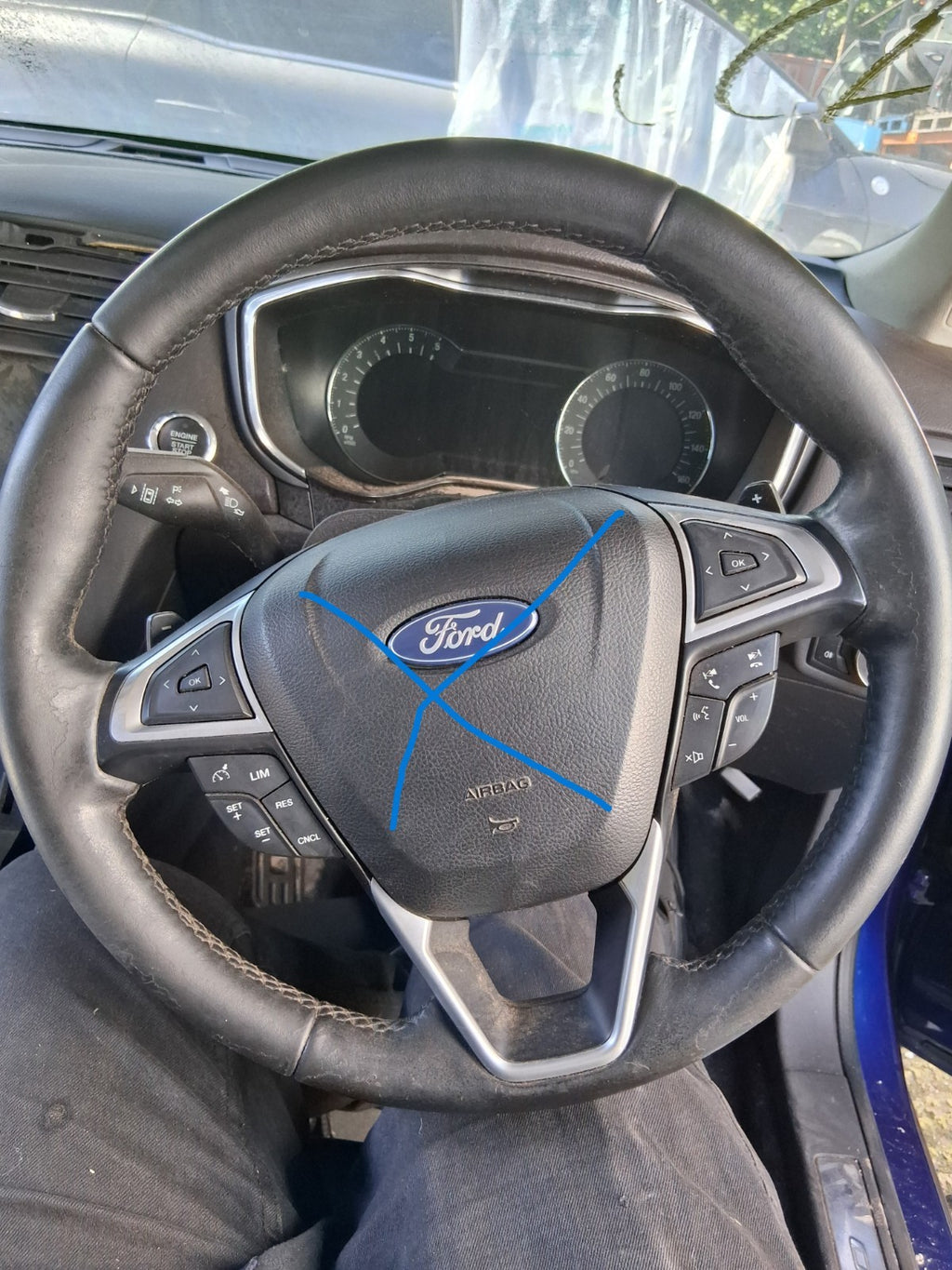 2016 FORD MONDEO MK5 HATCHBACK MULTIFUNCTIONAL STEERING WHEEL WITHOUT AIRBAG