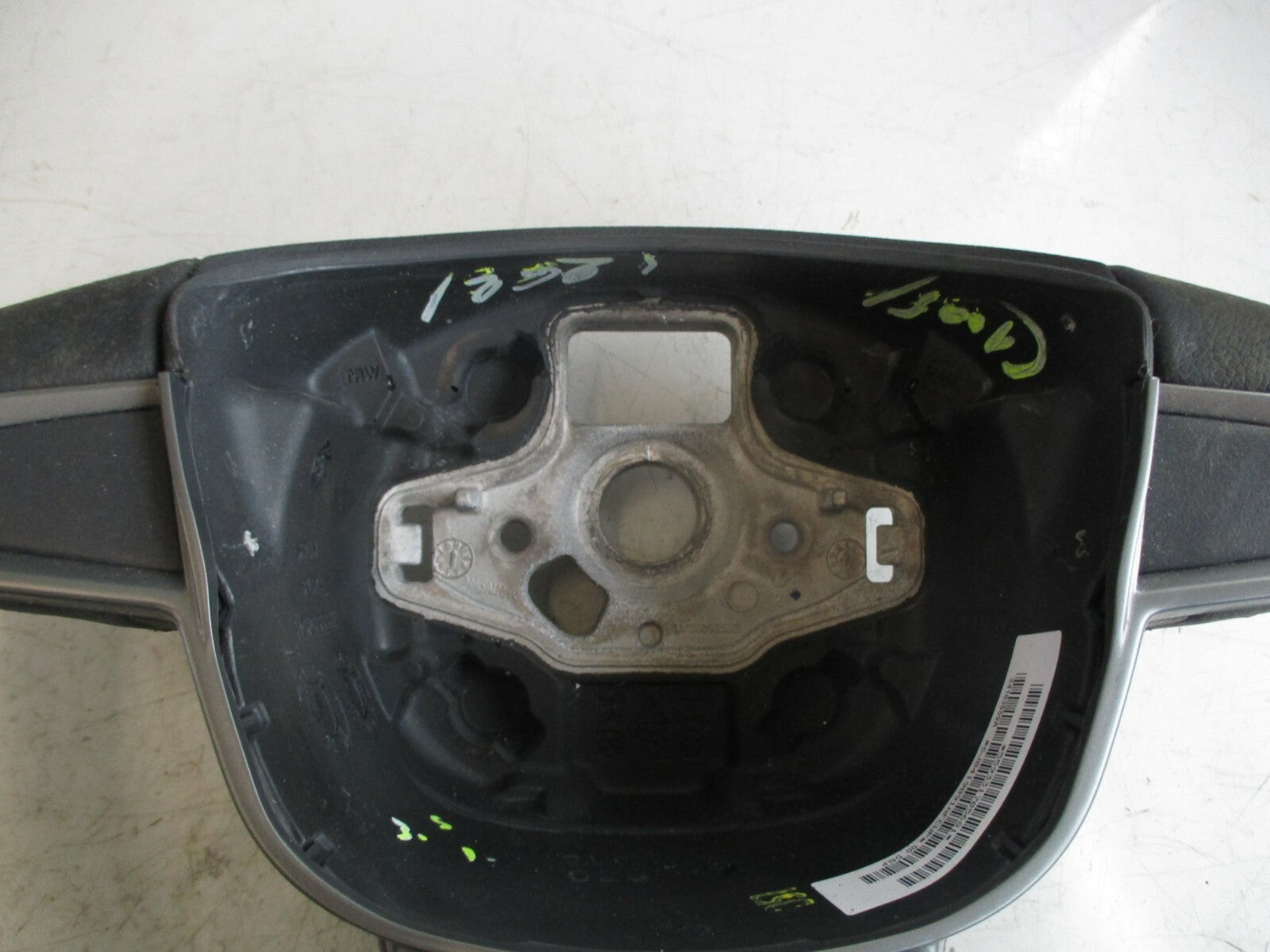 SEAT IBIZA 6J MK5 2013 3 SPOKE STEERING WHEEL PLASTIC SILVER TRIM 6J0419091AFCWP