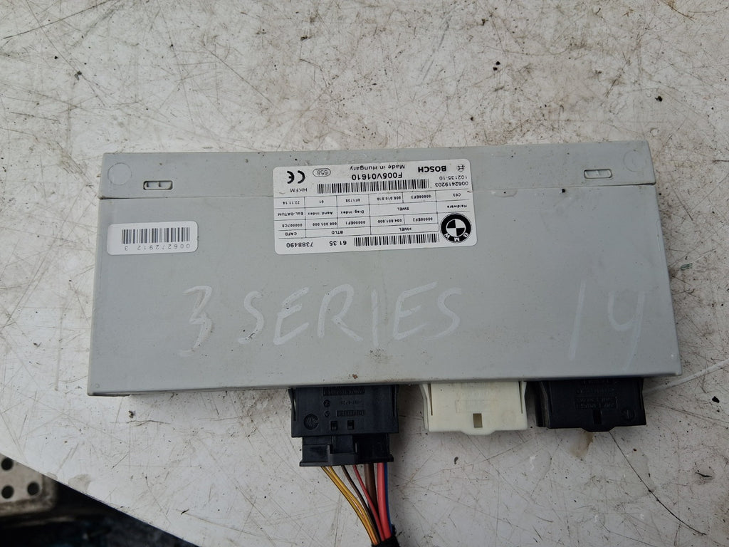 2014 BMW 3 SERIES F30 ELECTRIC CONTROL MODULE 7388490