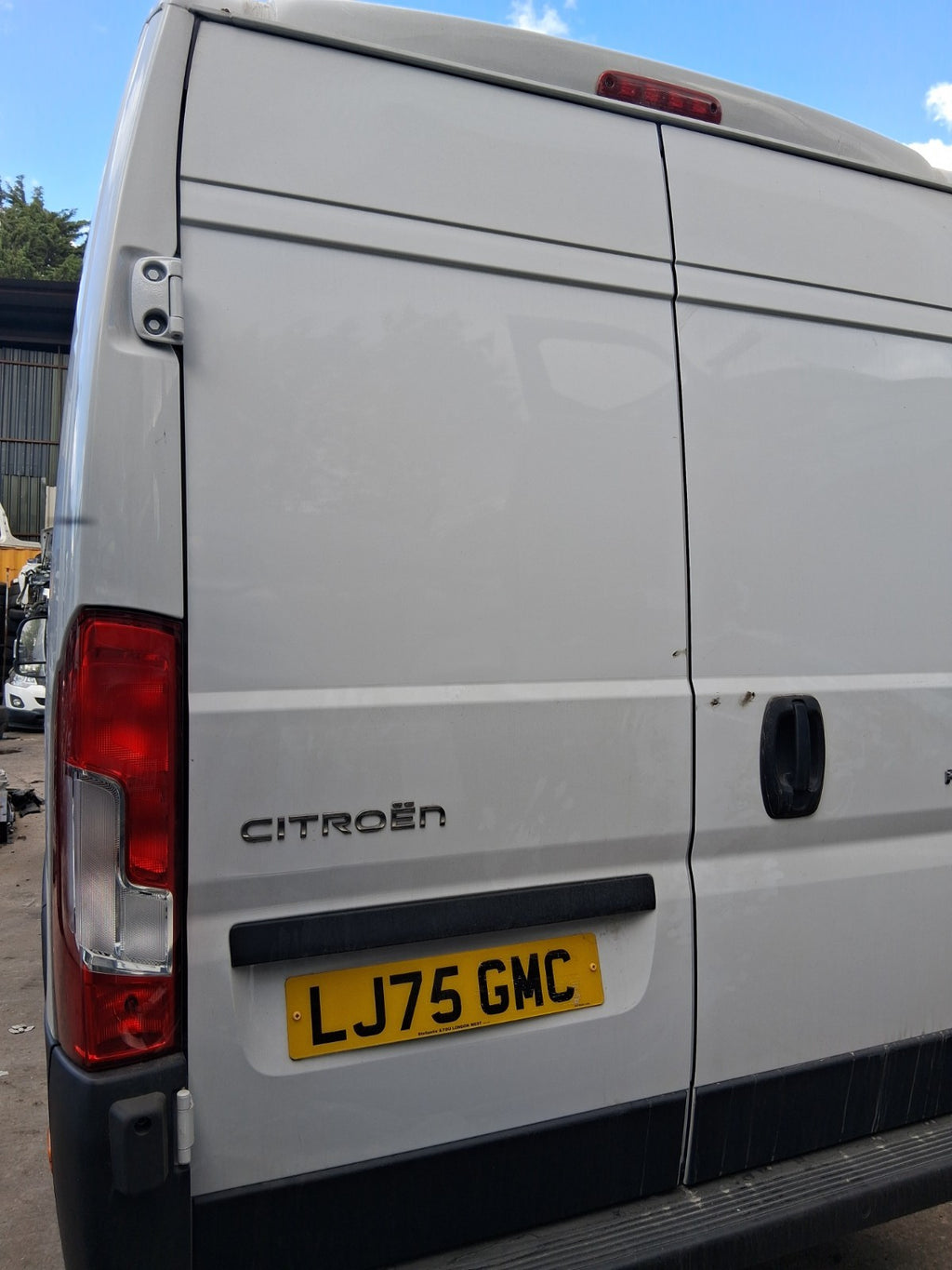 2025 CITROEN RELAY MK3 NSR PASSENGER SIDE REAR COMPLETE DOOR WHITE