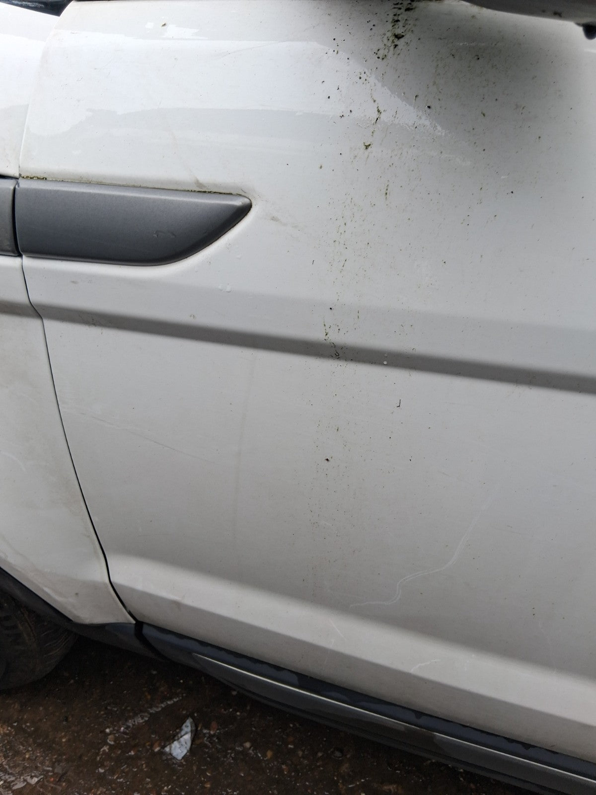 2015 RANGE ROVER EVOQUE L538 NSF PASSENGER SIDE FRONT LEFT BARE DOOR WHITE