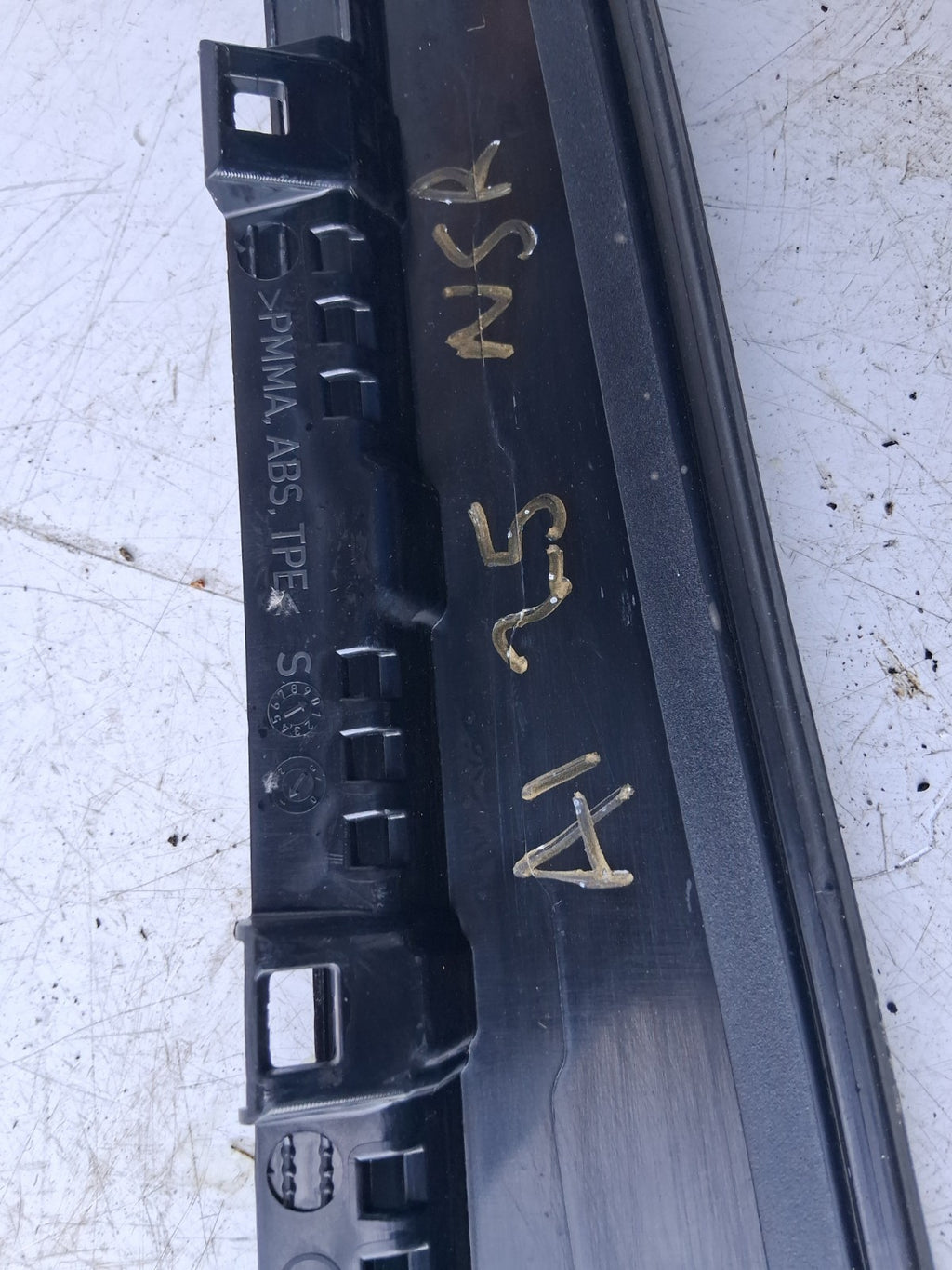 2024 AUDI A1 S LINE MK2 NSR PASSENGER SIDE REAR BLACK GLOSS MOULDING 82G839901