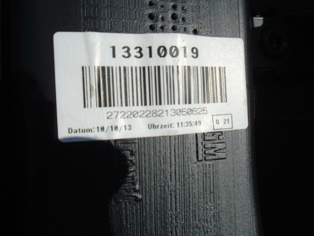VAUXHALL ASTRA J 2013 DOOR DASHBOARD AND SAFE BAG SRS 13314407