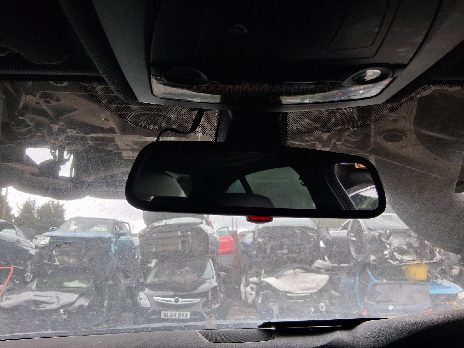 2010 BMW 5 SERIES F10 M SPORT INTERIOR REAR VIEW MIRROR