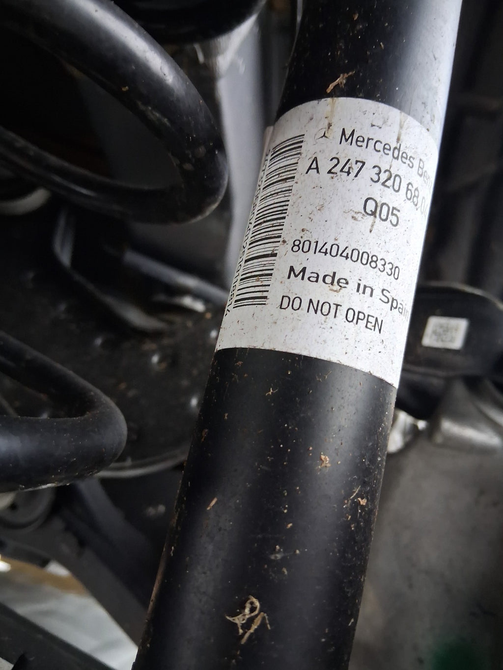 2025 MERCEDES BENZ GLA H247 1.3 HYBRID ELECTRIC COMPLETE REAR AXLE DISC TYPE