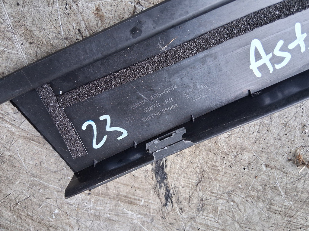 2023 VAUXHALL ASTRA L OSR DRIVER SIDE REAR RIGHT DOOR TRIM 9832183280