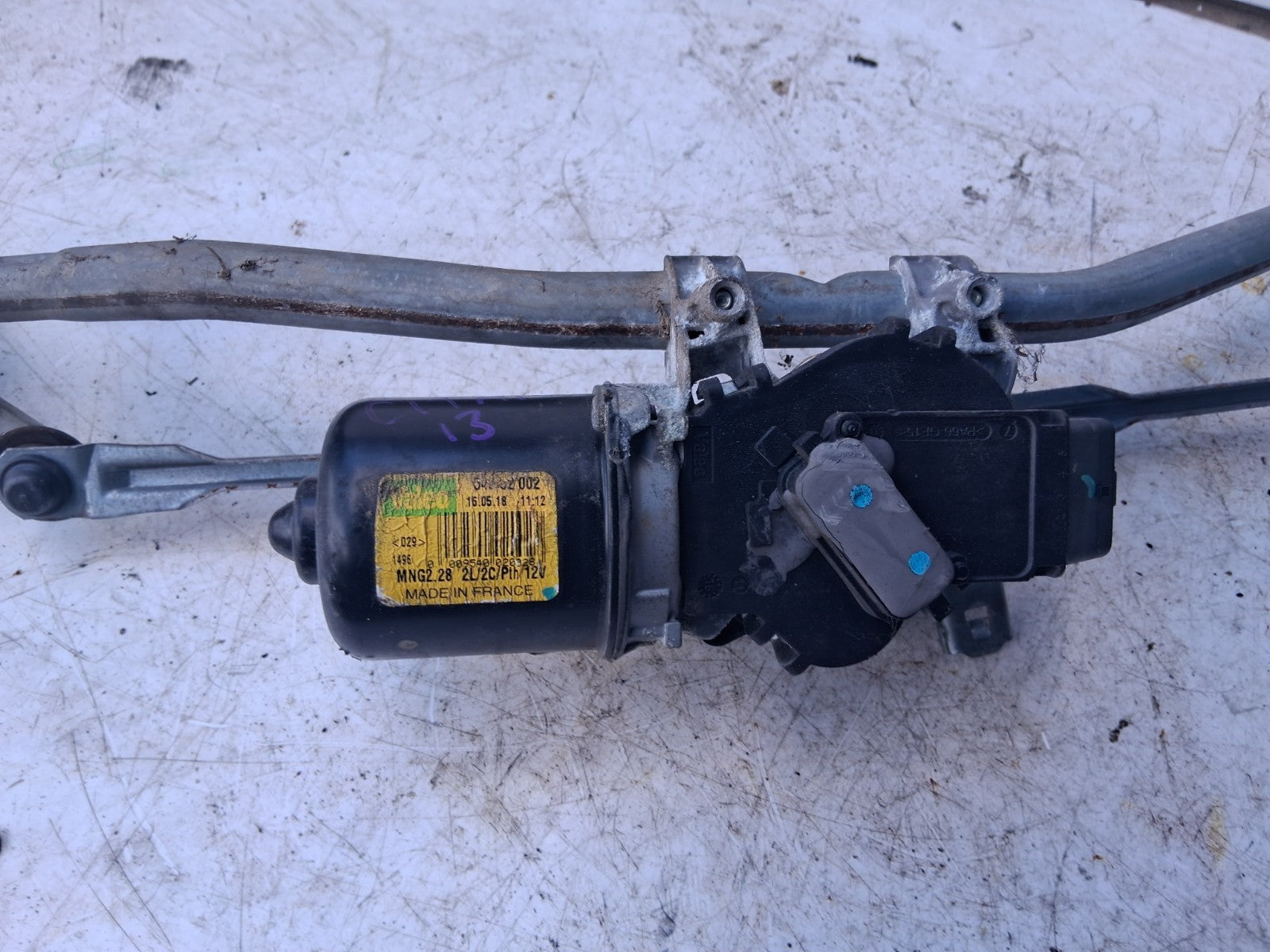 2018 MERCEDES CITAN FRONT WINDSCREEN WIPER MOTOR LINKAGE