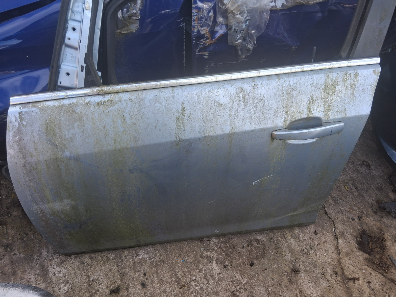 2012 VAUXHALL ASTRA J NSF PASSENGER SIDE FRONT BARE DOOR SHELL BLUE
