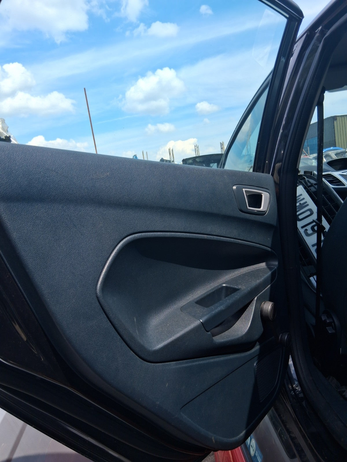 2012 FORD FIESTA MK7 5 DOOR NSR PASSENGER SIDE REAR LEFT COMPLETE DOOR BLACK